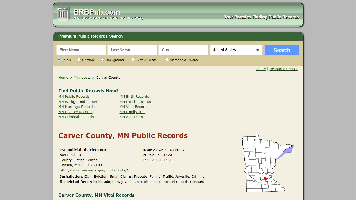 Carver County Public Records | Search Minnesota Government ...